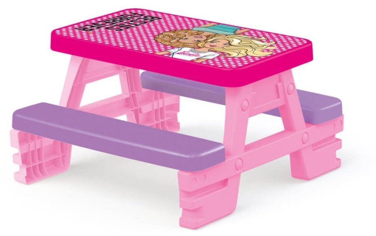   Barbie Picknicktafel 79x69x42 cm Roze/Paars