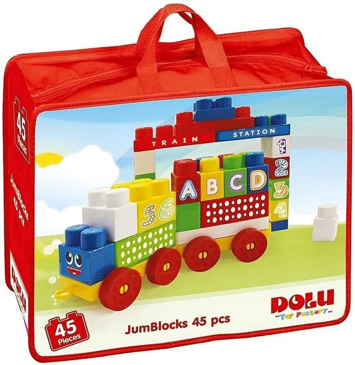Dolu Blokkentrein met 45 Blokken