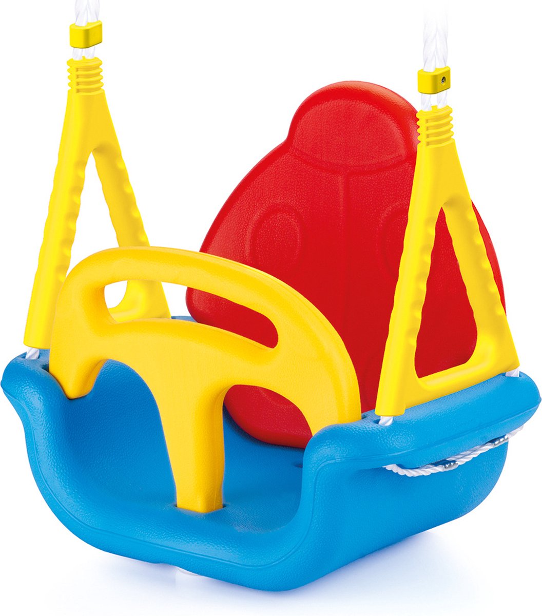 Dolu Jumbo 3-in-1 Meegroeischommel blauw/geel/rood