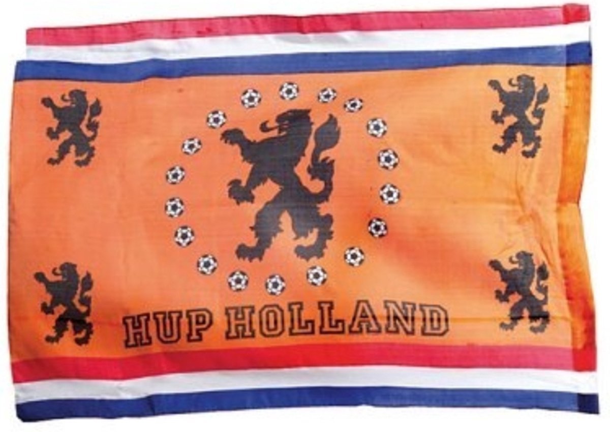 Vlag oranje Hup holland 100 X 70cm - ek2024