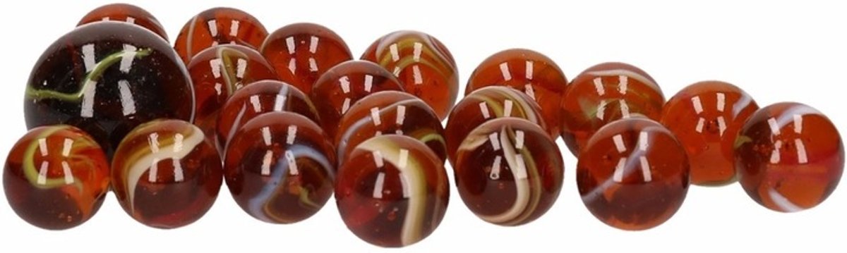 Glazen knikkers 63x Seamonster Kraken - buitenspeelgoed - knikkeren