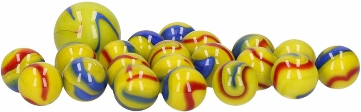 Glazen knikkers 63x Snotty Earthman  - buitenspeelgoed - knikkeren