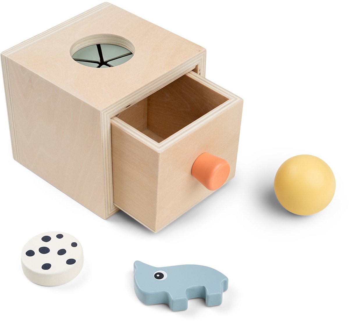 Done by Deer Houten Hide and Find Box Nozo Kleurenmix