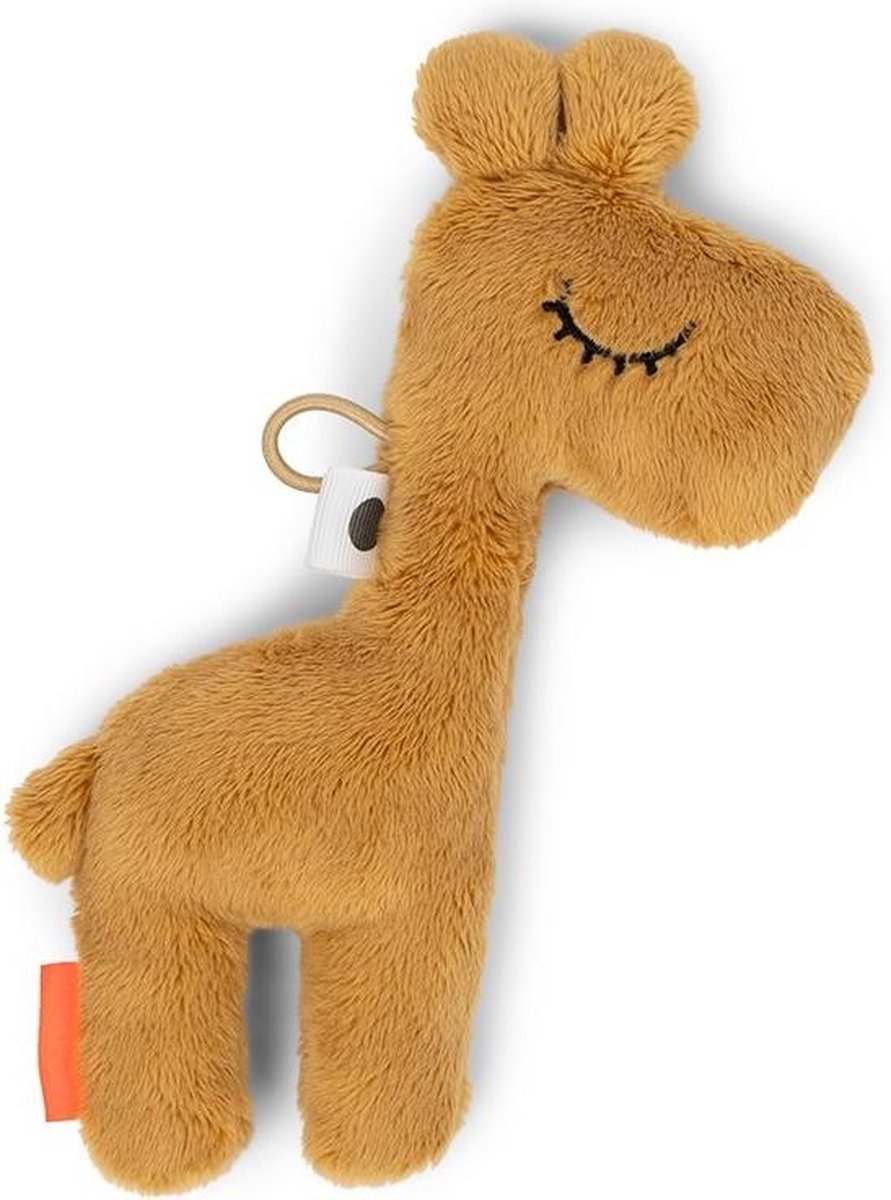 Done by Deer Tiny sensory rattle Raffi - Mustard