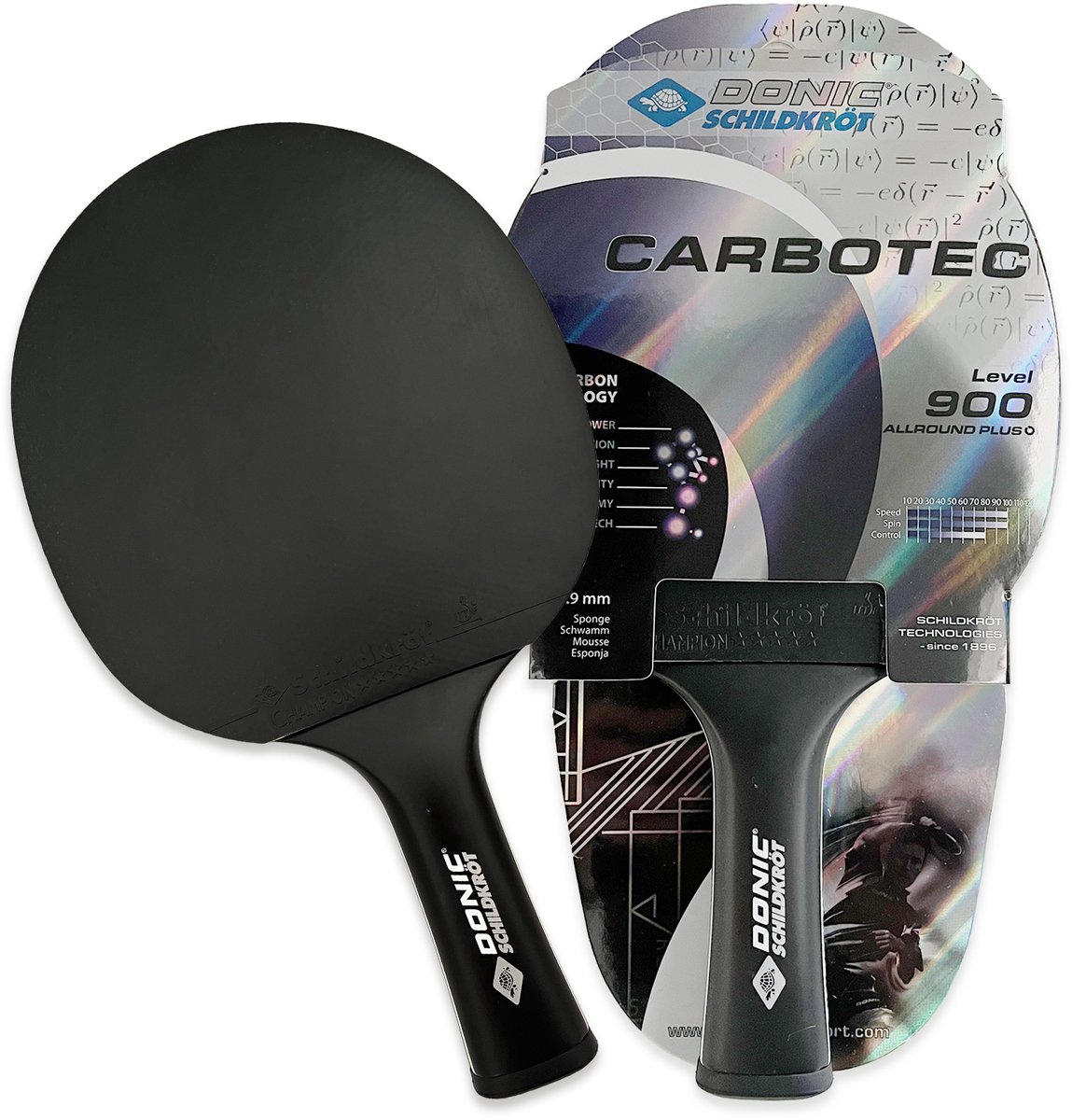 Rakietka do tenisa stołowego Carbotec 900 Concave Champion Donic Schildkrot