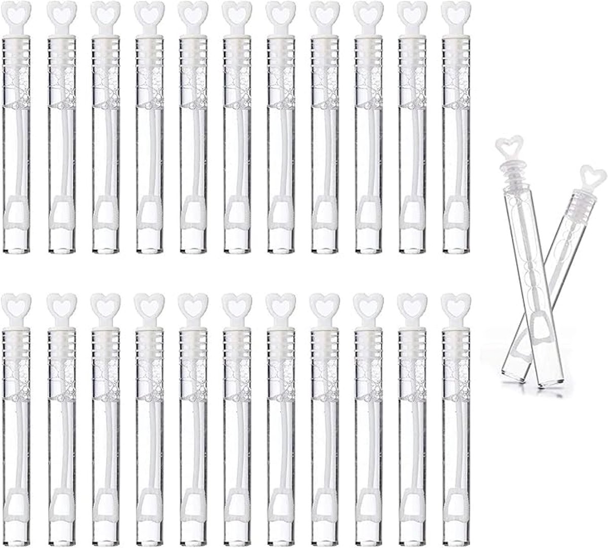 Doodadeals® - Bellenblaas Bruiloft – Uitdeelcadeaus – Versiering – Vlekvrij – 24 stuks