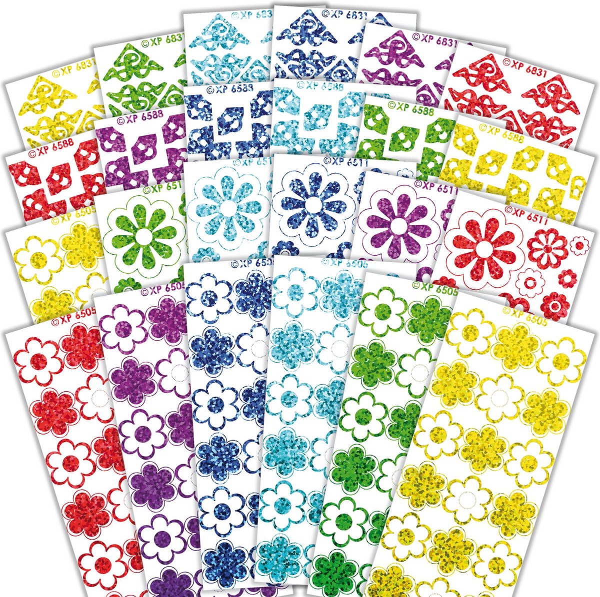 Stickerset Bloemen - 24 stickervellen