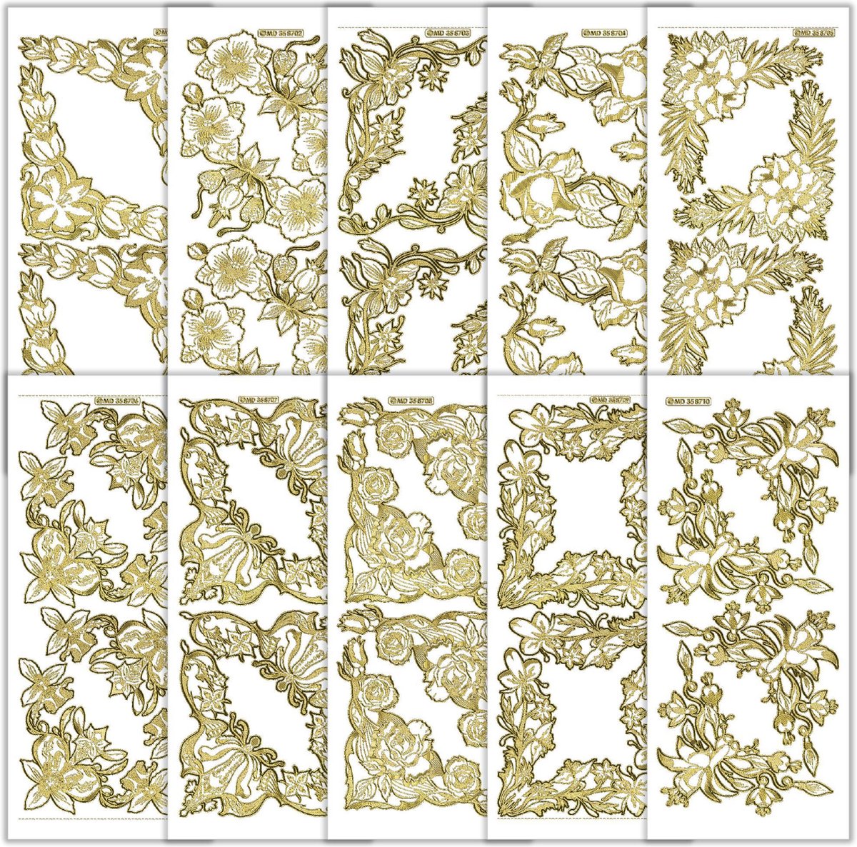 Stickerset Luxe Stickers Grote Hoekjes - 10 stickervellen