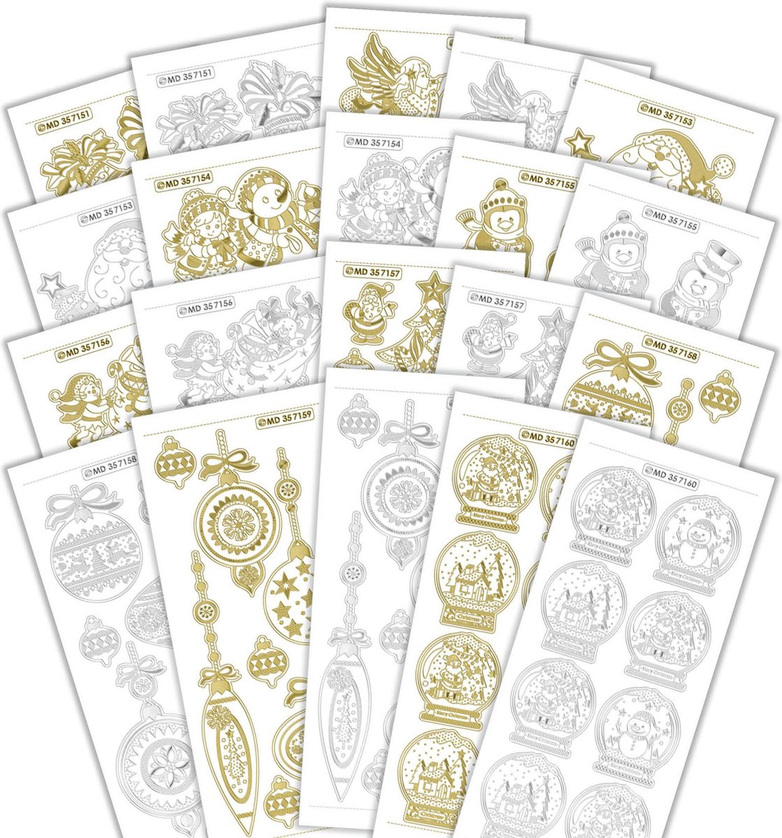 Stickerset Luxe Stickers Kerst - 20 stickervellen