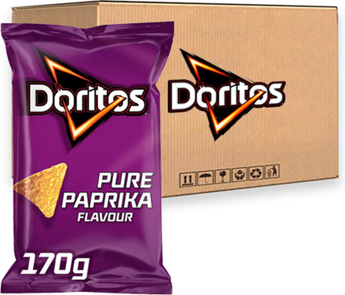 Doritos Pure Paprika Doos - 10 x 170 Gram