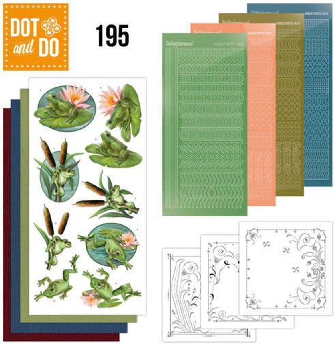 Hobbydots - Dot and Do 195 - Amy Design - Friendly Frogs