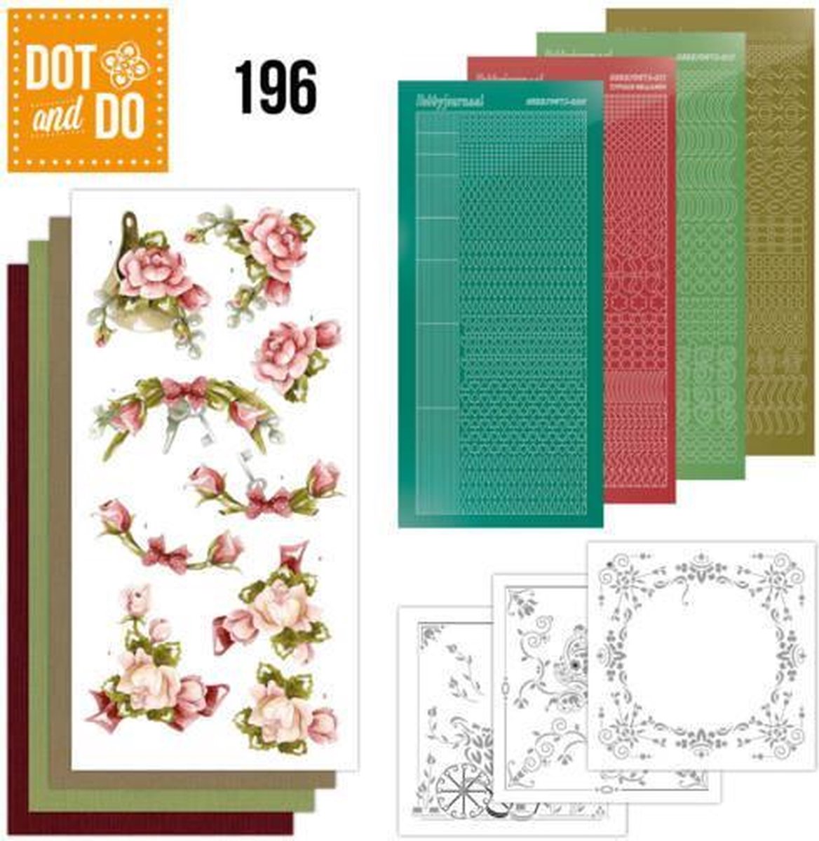 Hobbydots - Dot and Do 196 - Precious Marieke - Romantic Roses