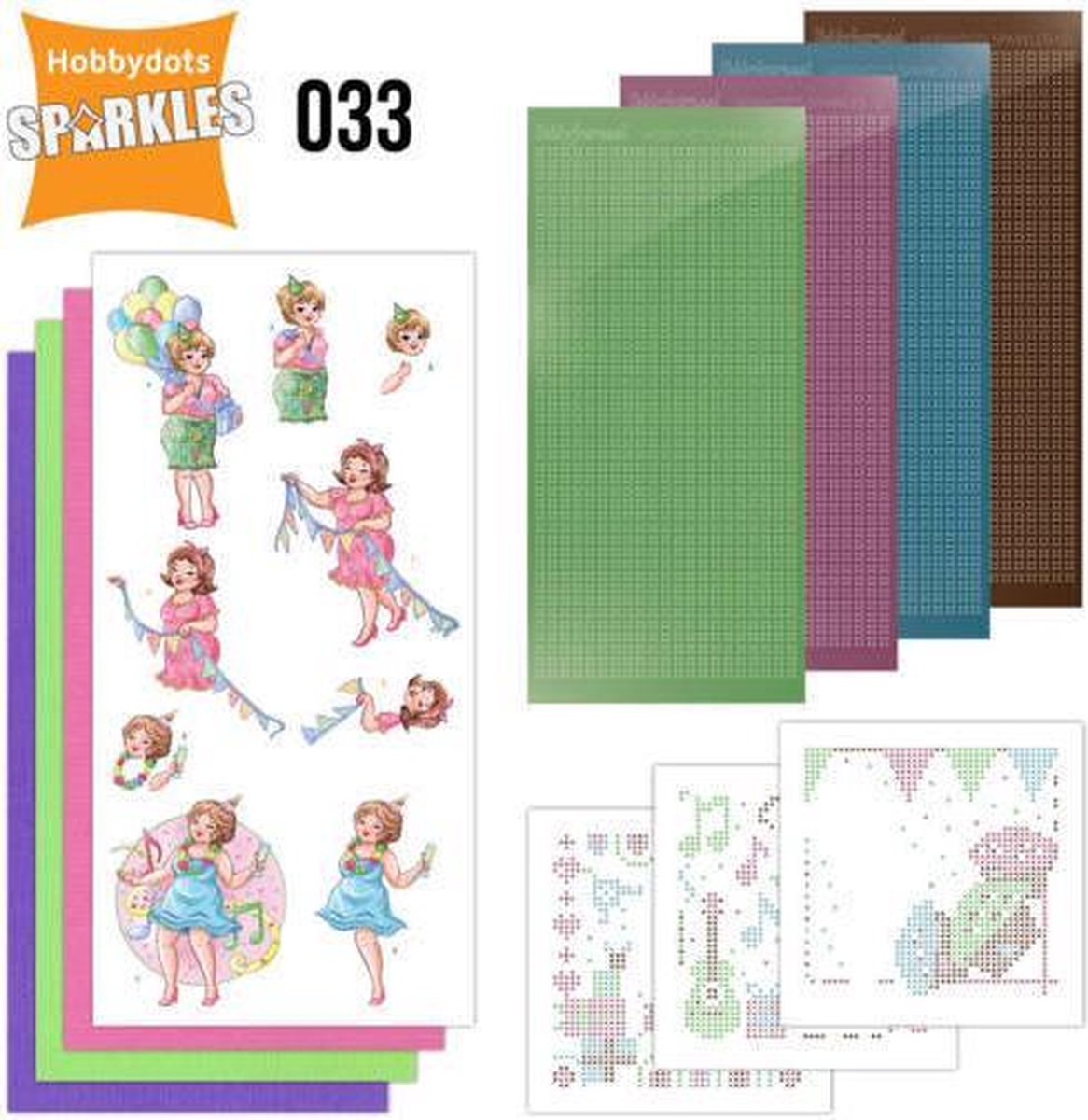 Hobbydots - Sparkles Set 33 - Yvonne Creations - Bubbly Girls - Party