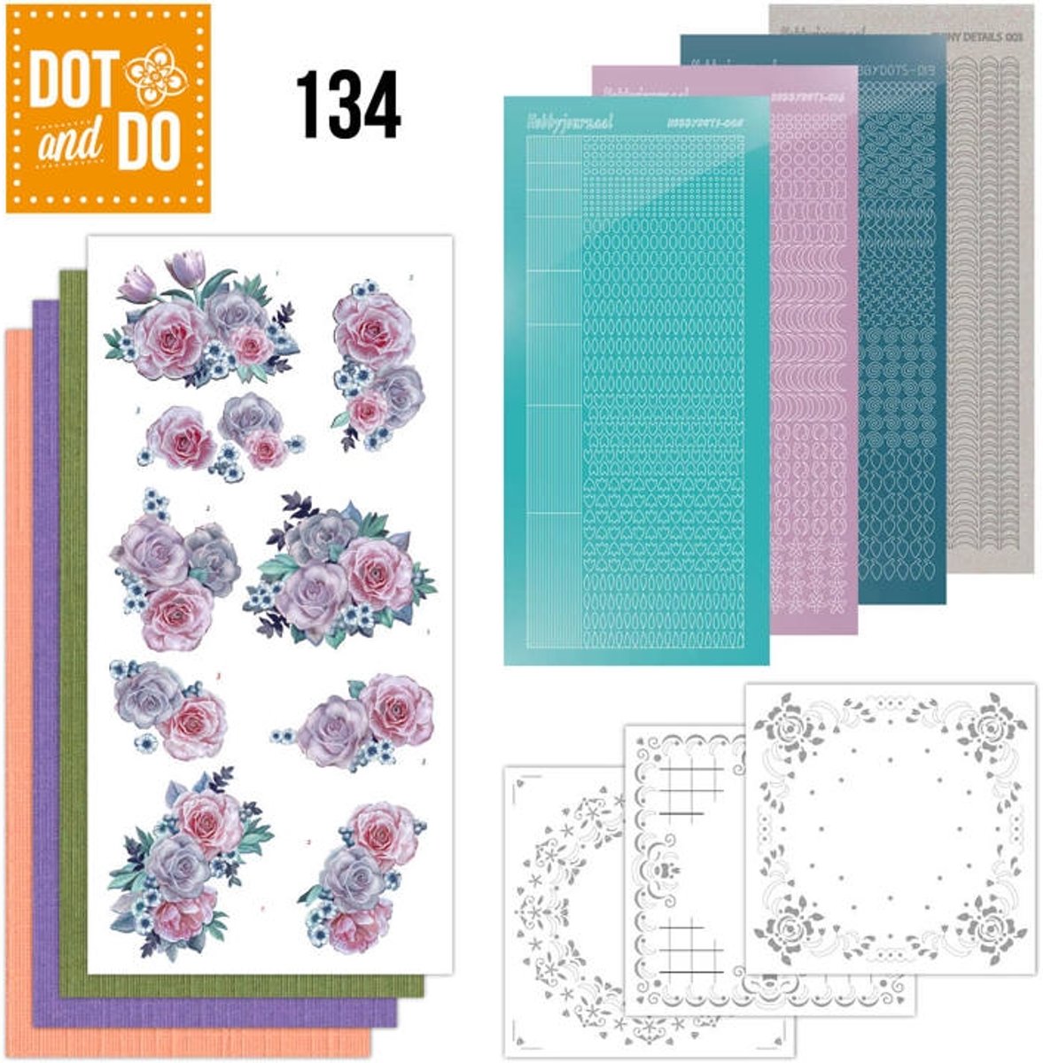 Dot and Do 134 - Paarse Bloemen