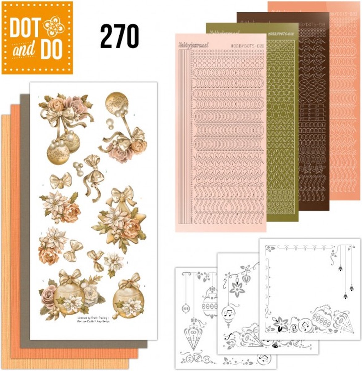 Dot and Do 270 - Amy Design - Frosted Gold Christmas