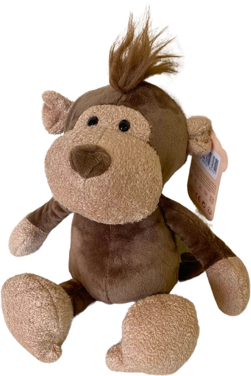 Dotti Bear & Friends - Afrika dier pluche Small - 18 cm - Aap pluche