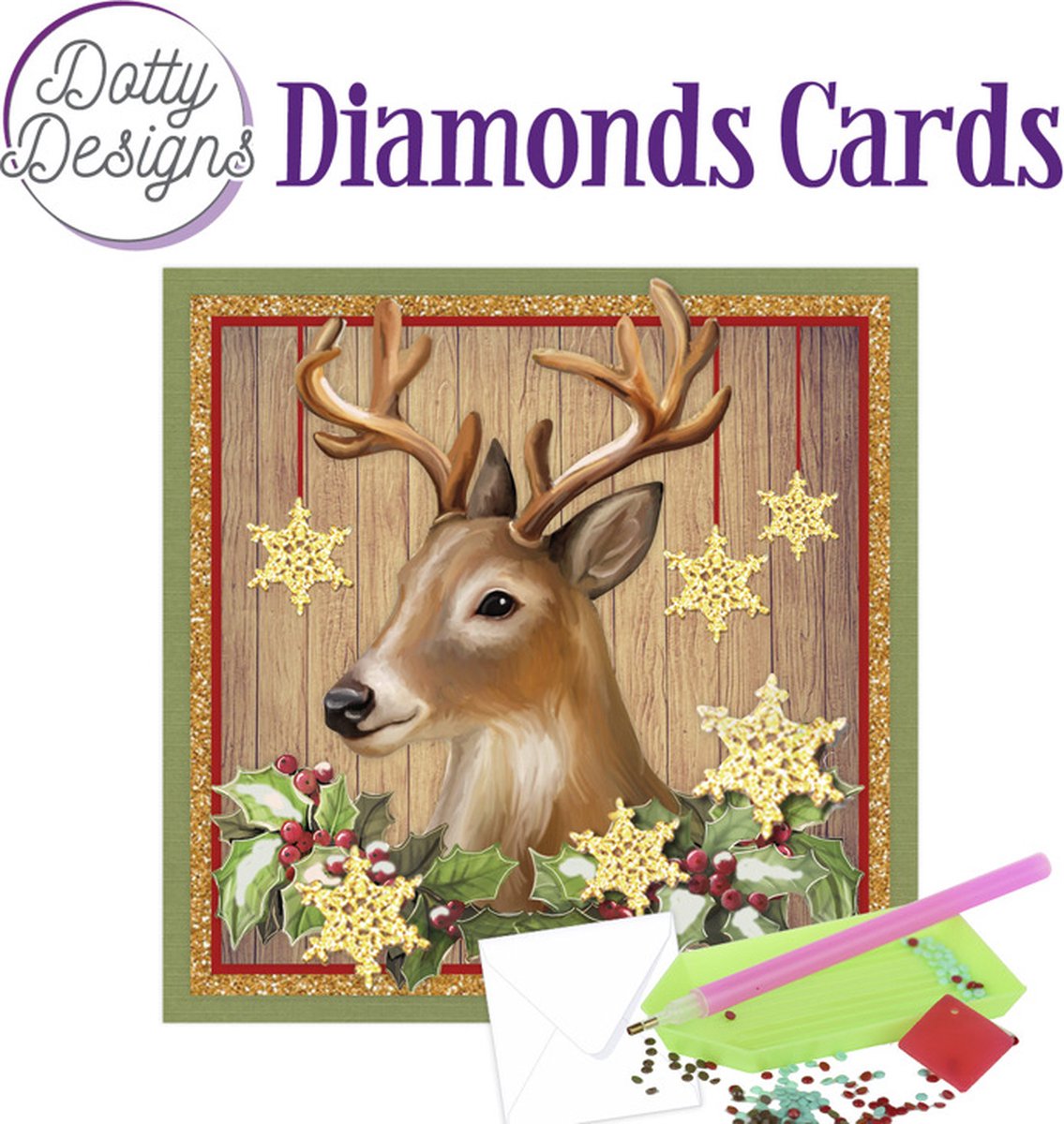 Dotty Design Diamonds Cards Deer (hert) DDDC1041