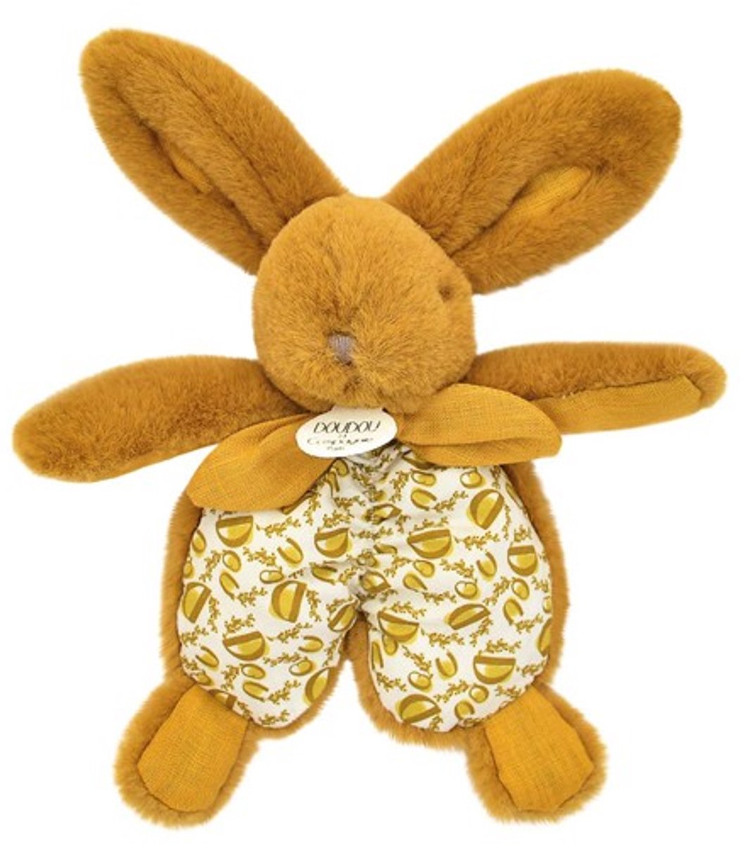 Lapin Doudou - Knuffeldoekje Konijn Okergeel