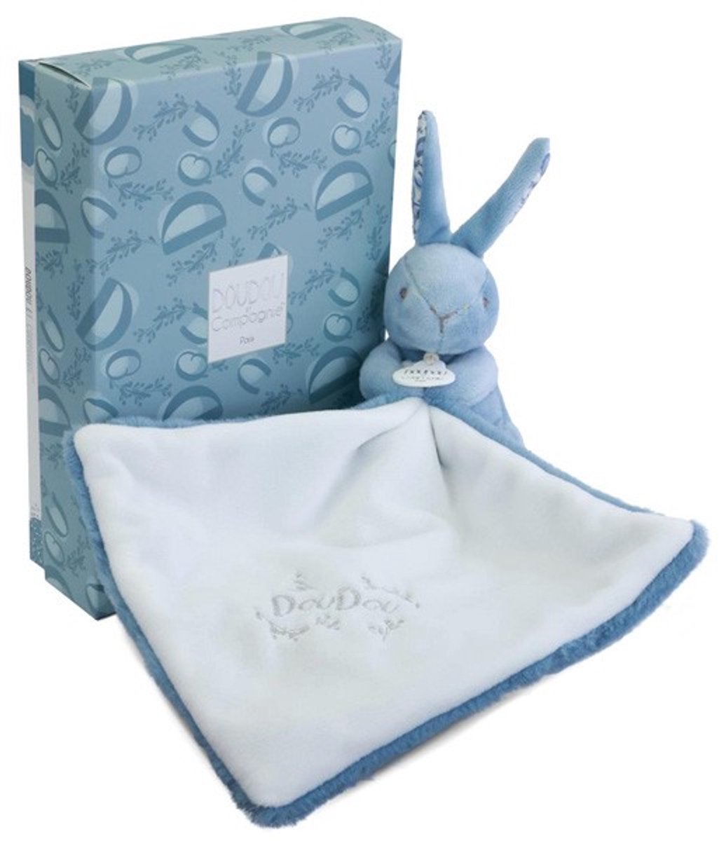Lapin Doudou - Konijn met Knuffeldoekje Blauw