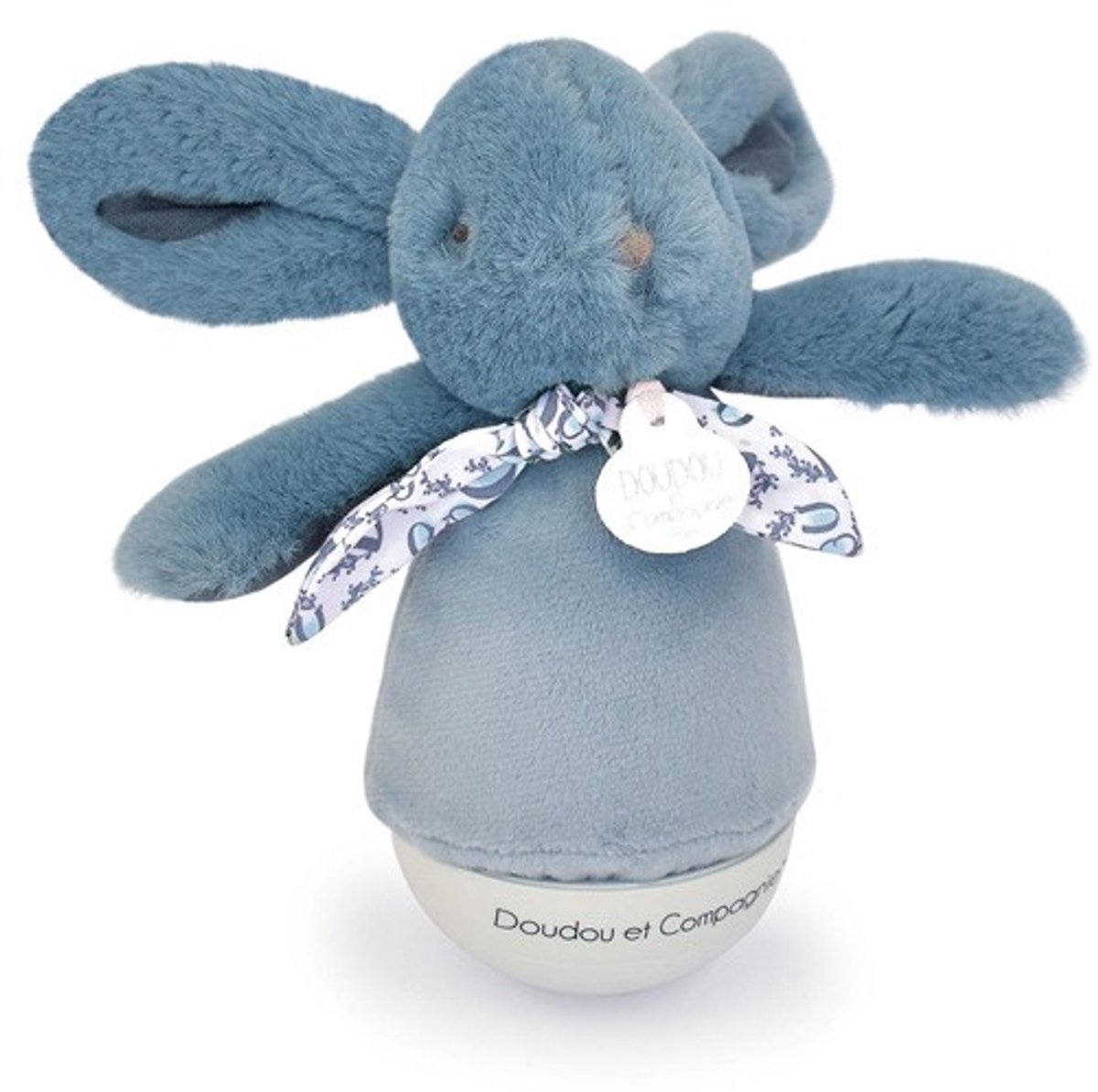 Lapin Doudou - Nachtlampje met Muziek Blauw (16cm)