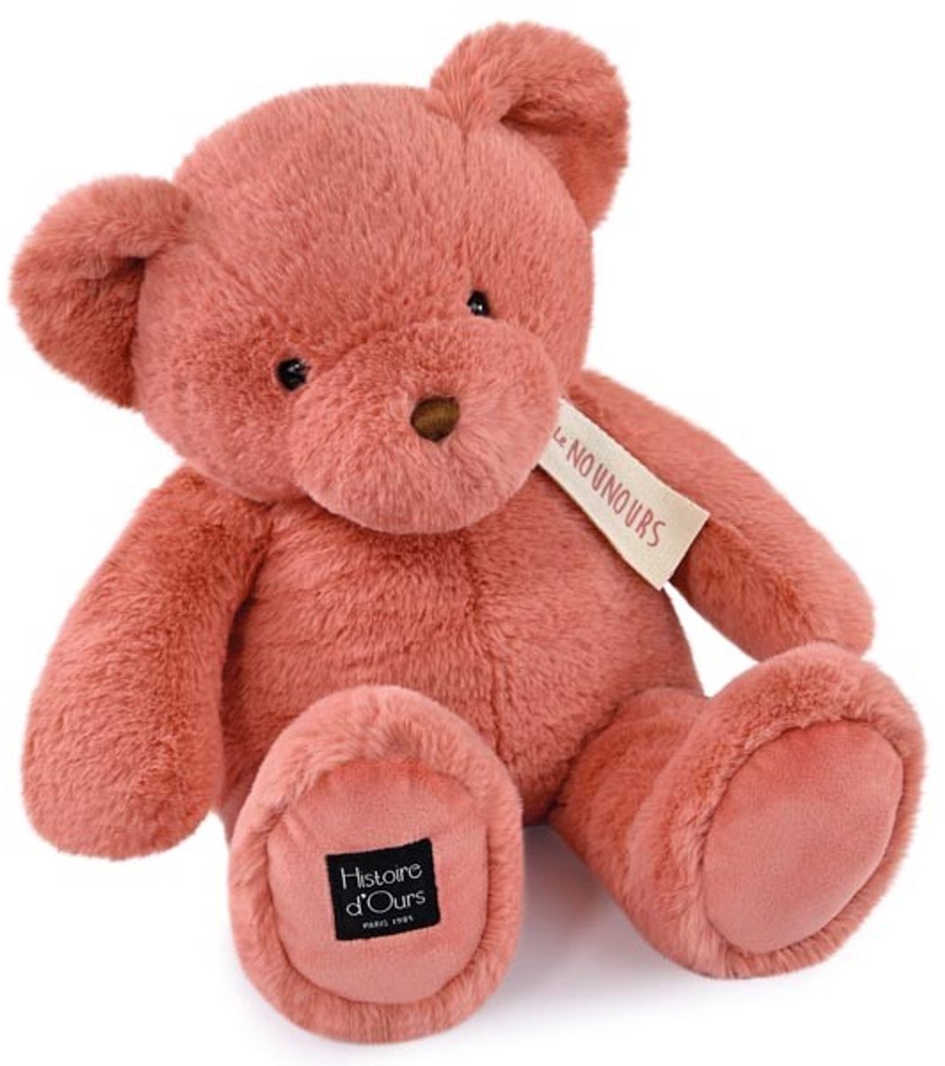 Pluche Beer - Le Nounours - Roze Praline (40cm)