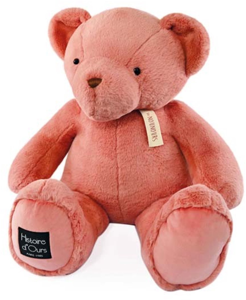 Pluche Beer - Le Nounours - Roze Praline (75cm)