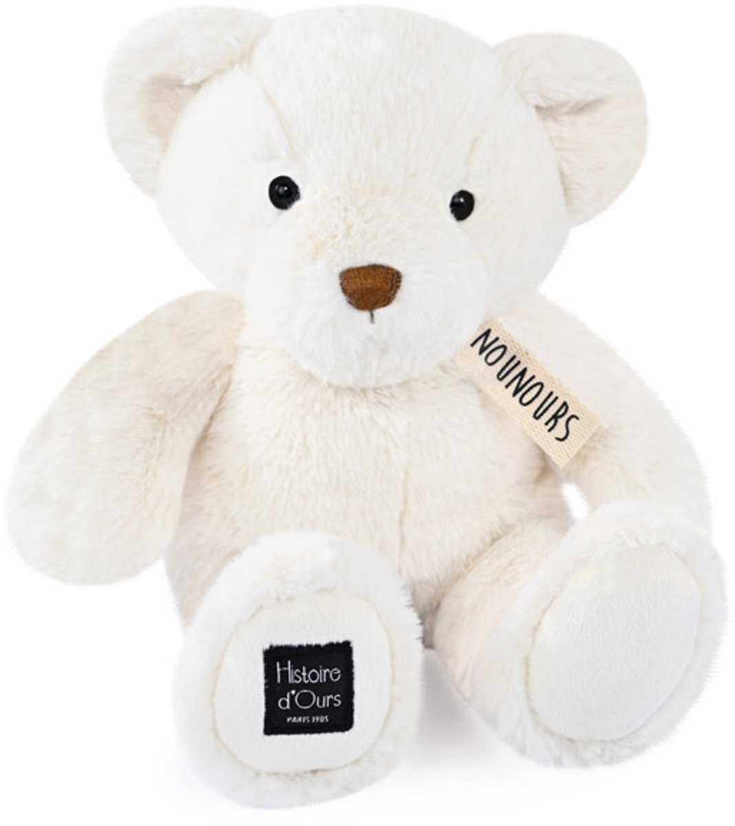 Pluche Beer - Le Nounours - Wit - 28cm