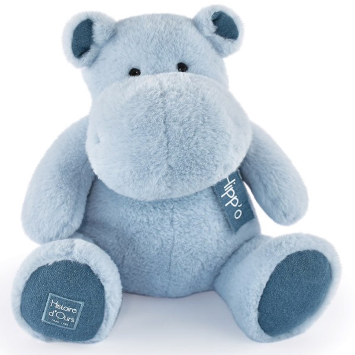 Pluche Hippo - Lichtblauw (40cm)