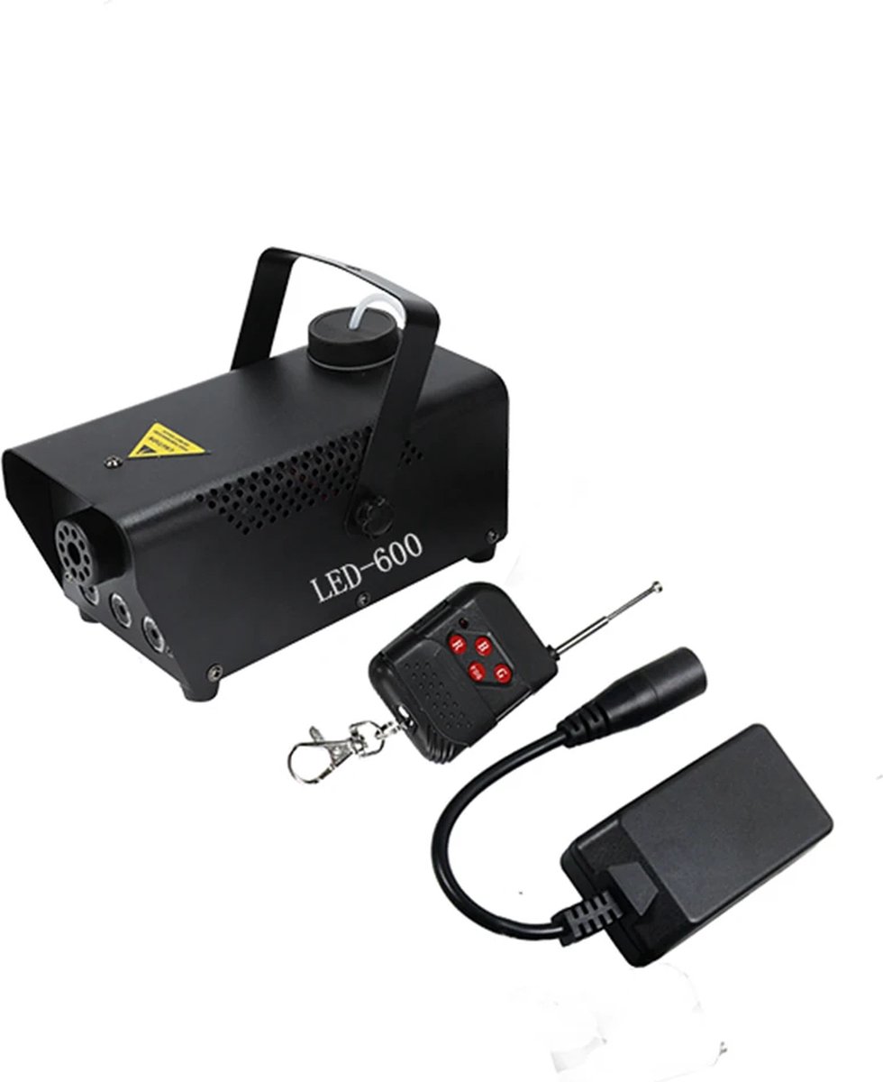 DrPhone LED-600 - 500W Mistmachine - Rookmachine met RGB Kleureffect - Draadloos + Afstandsbediening