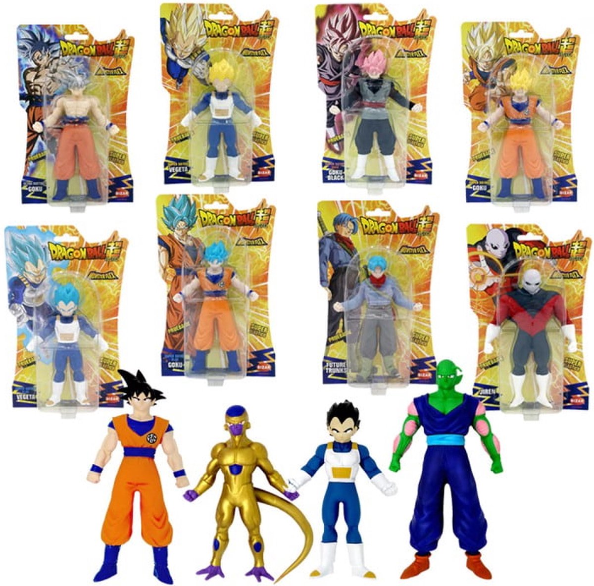 Dragon Ball Super Monster Flex - 1 exemplaar - Spaar ze allemaal - Rek Strek Squeeze - Super Flexibel - 15 cm groot
