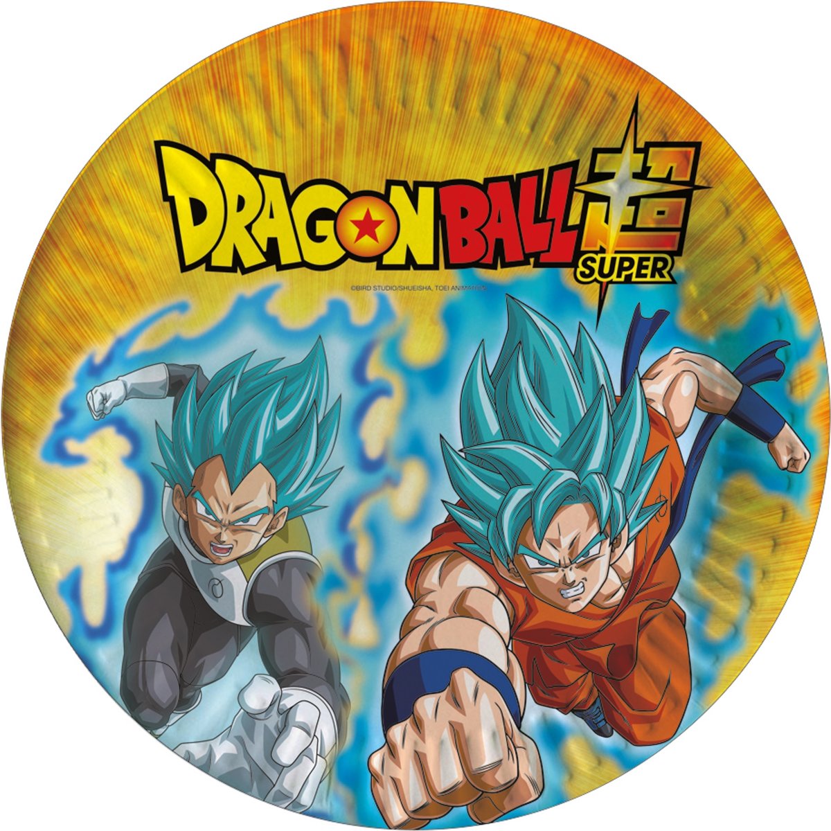 8 kartonnen Dragon Ball Super™ bordjes - Feestdecoratievoorwerp