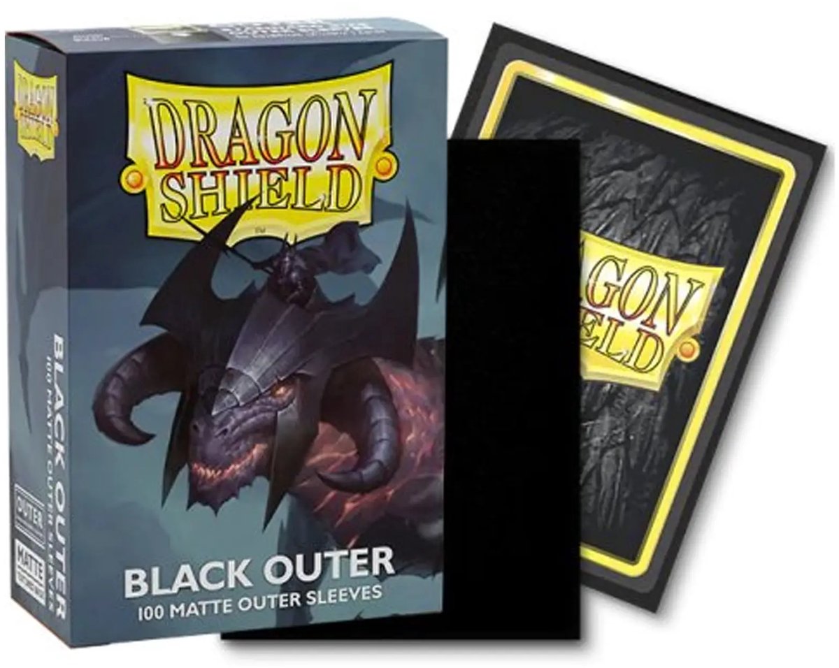 Dragon Shield Outer Sleeves Matte Black 100 stuks