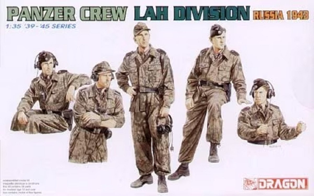 1:35 Dragon 6214 Panzer Crew LAH Division - Russia 1943 - Figuren Plastic kit