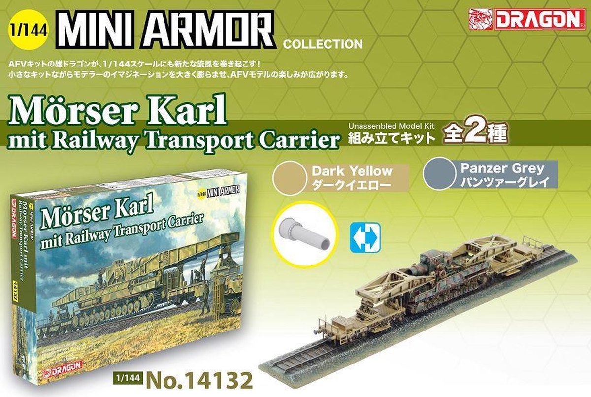 Dragon - Mini Armor Morser Karl Railway Transport (2/20) * - DRA14132