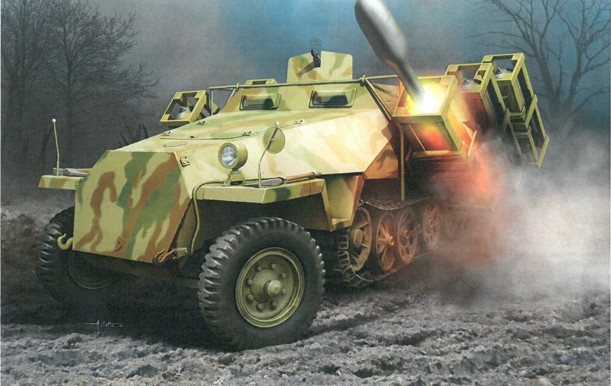 Dragon - Sd.kfz.251/1 Ausf.d Mit 28/32cm Wurfrahmen 40 (Dra6861)