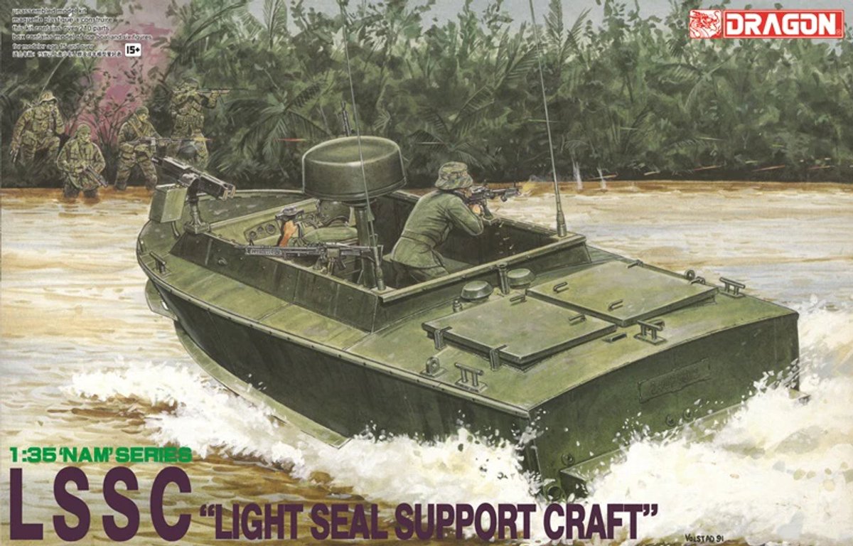 Dragon Modelbouwpakket Militaire voertuigen - 3301 LSSC -Light SEAL Support Craft- - Nam-serie - met 6 figuren Plastic - 1:35 -
