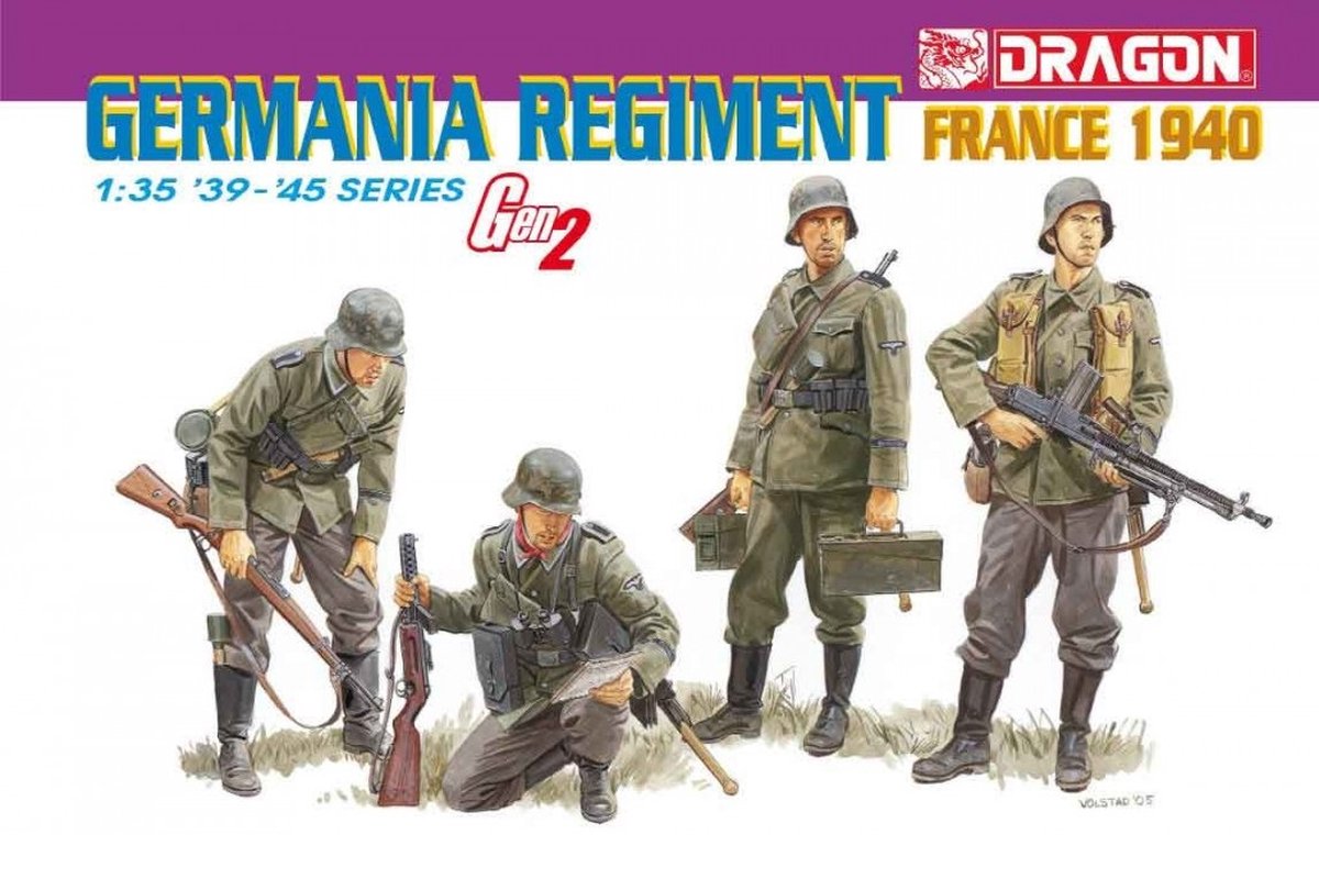 Dragon Modelbouwpakket Militaire voertuigen - 6281 Germania Regiment - France 1940 Plastic - 1:35 -