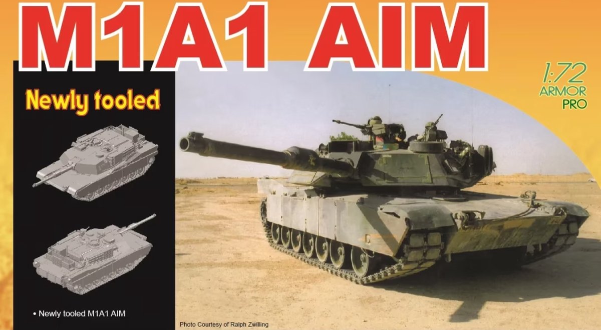 Dragon Modelbouwpakket Militaire voertuigen - 7614 M1A1 Abrams AIM Tank Plastic - 1:72 -