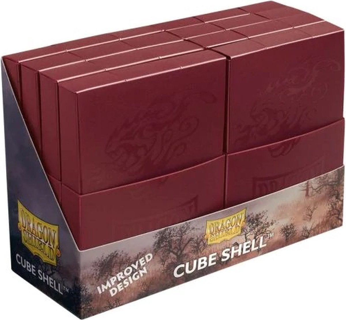 Dragon Shield Cube Shell - Blood Red (8 stuks)