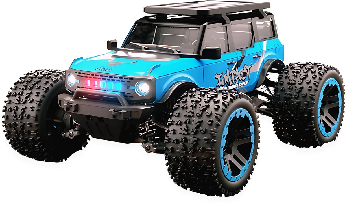 DreamGoods Bestuurbare RC Auto - 55km/h - Top Speed Race Auto - 1:20 Offroad Drift Car - Afstandbestuurbaar - Radiografisch - Waterdicht - Bestuurbare Auto voor Buiten - RC Auto Volwassenen - 50 km per uur - voor Jongens