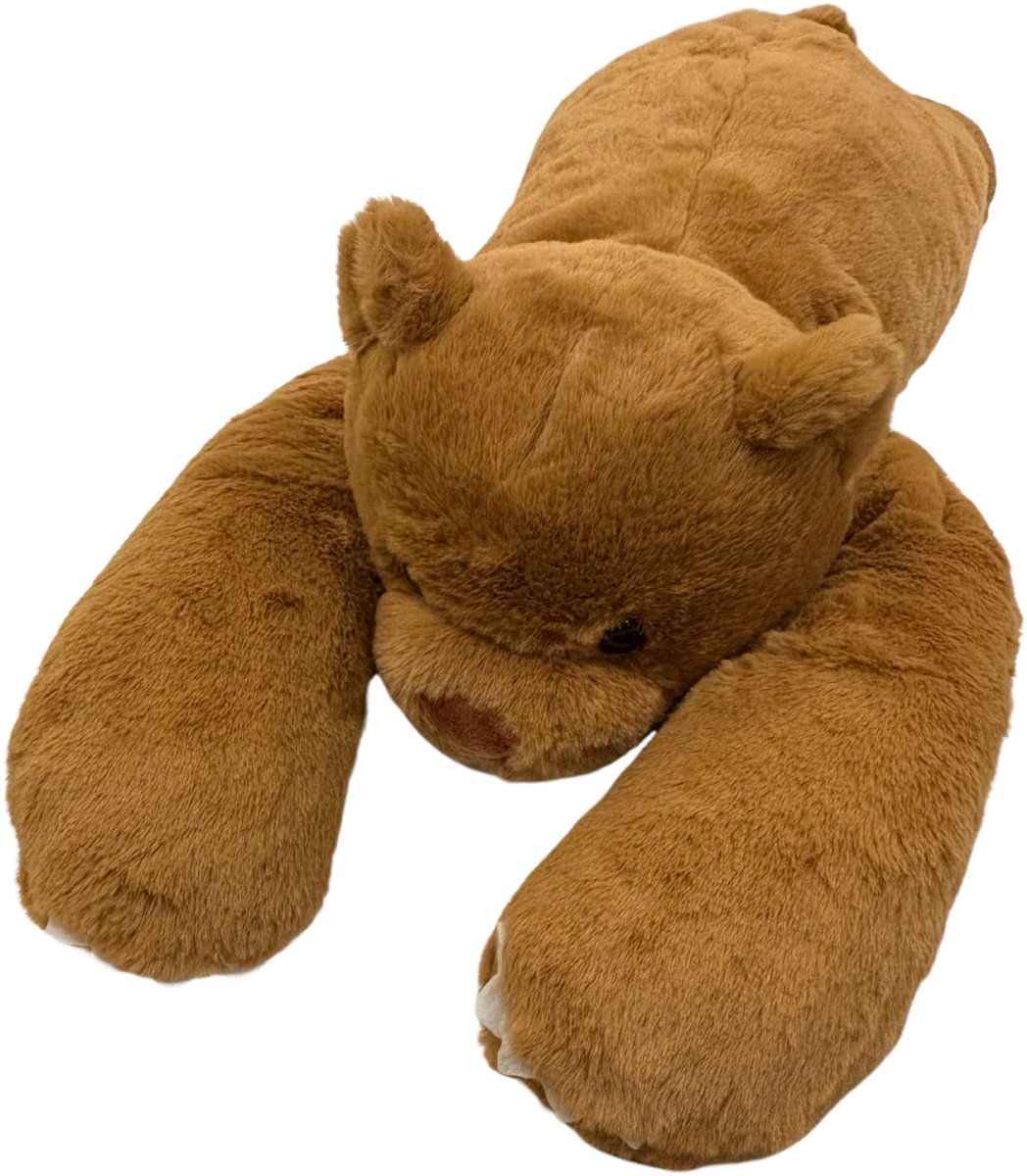 DreamGoods Verzwaringsknuffel Beer - 1.8kg - 65cm - Verzwaarde Knuffel - Weighted Stuffed Animal - Anxiety Knuffel - Sensorisch Speelgoed - Zware Knuffel - Verzwaring Knuffel