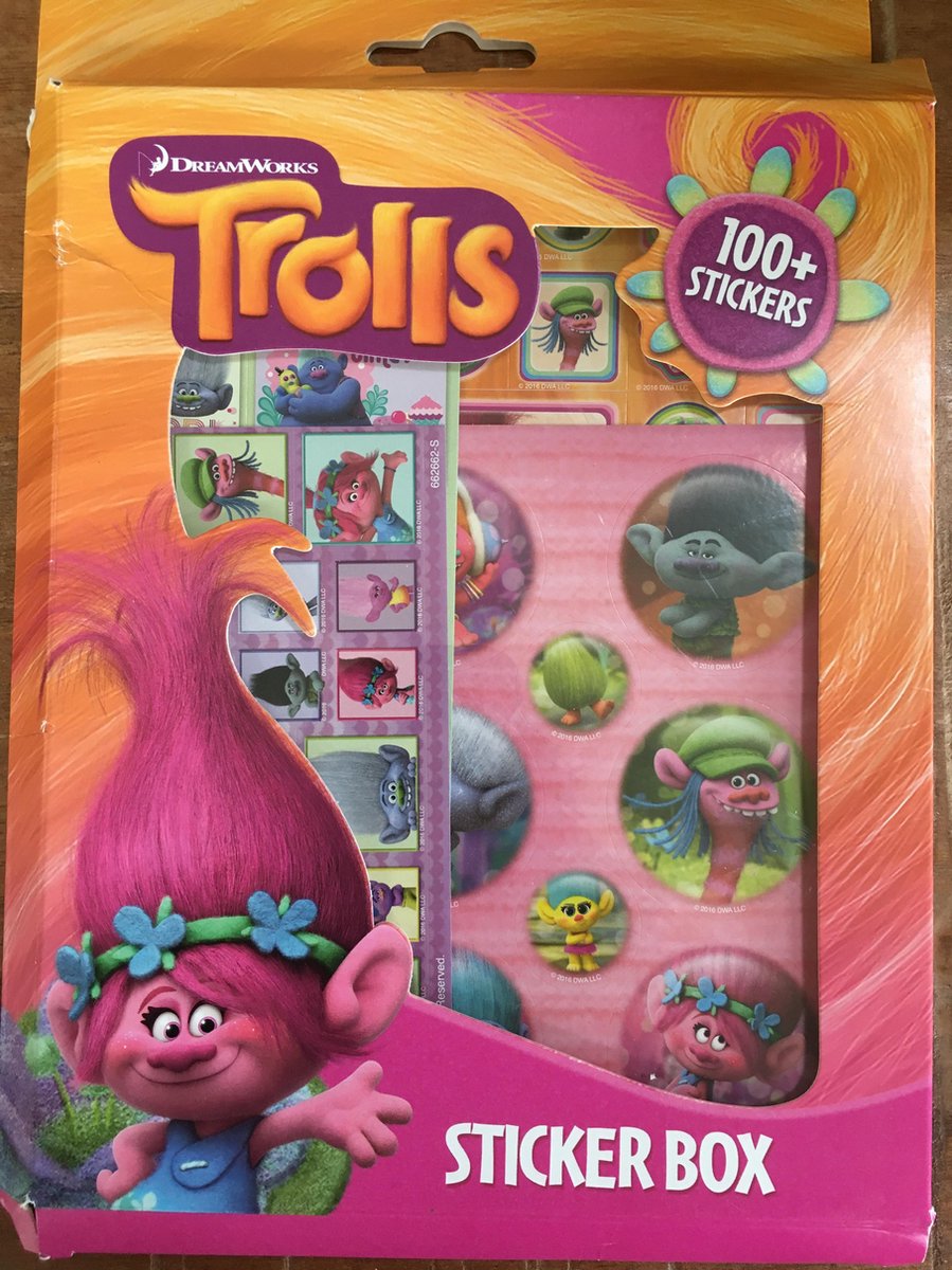 Dreamworks Trolls - stickerbox - 100+stickers!