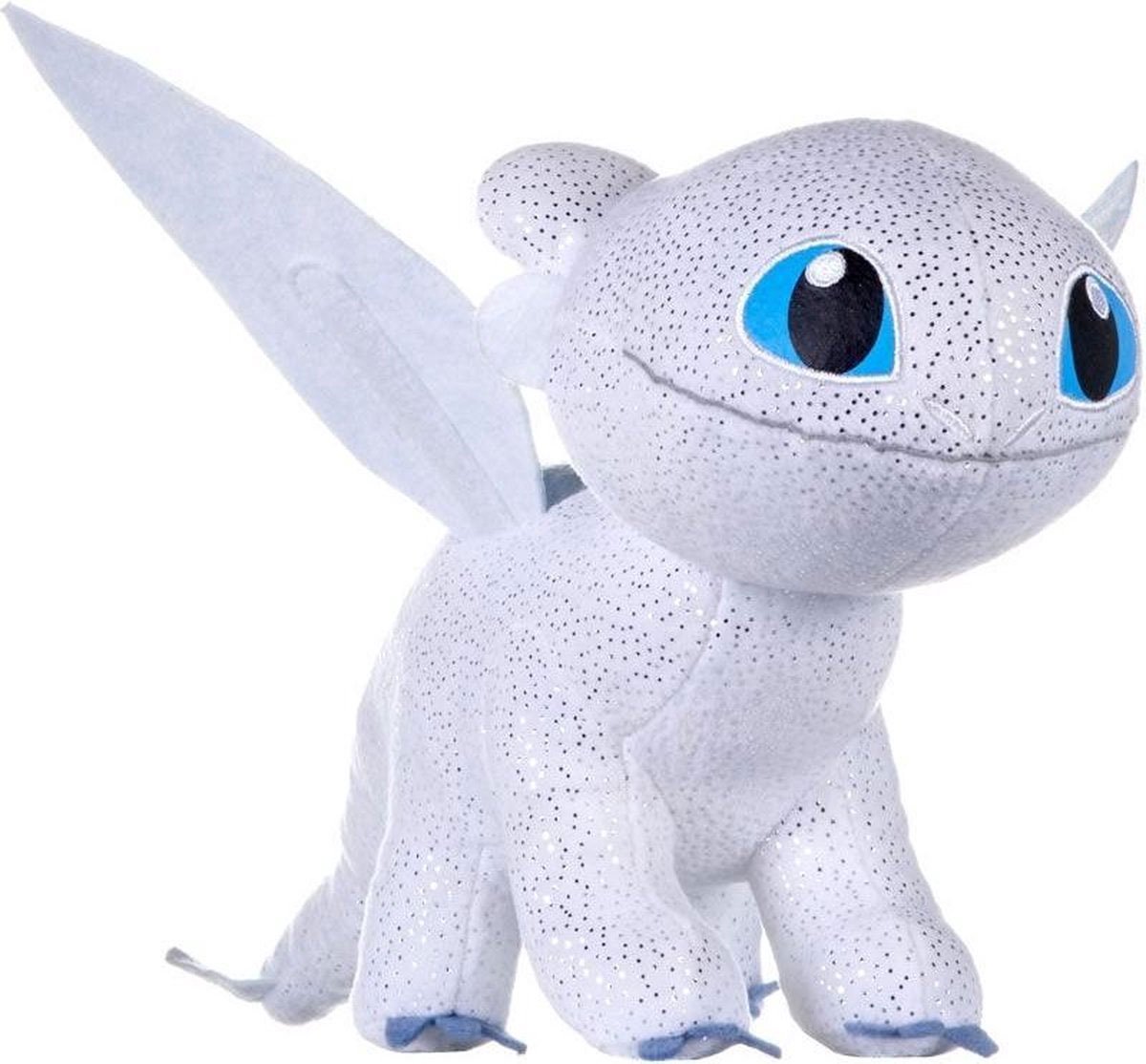 Hoe Tem Je Jouw Draak / How To Train Your Dragon - Light Fury / Helleveeg - Knuffel Pluche - 42 cm
