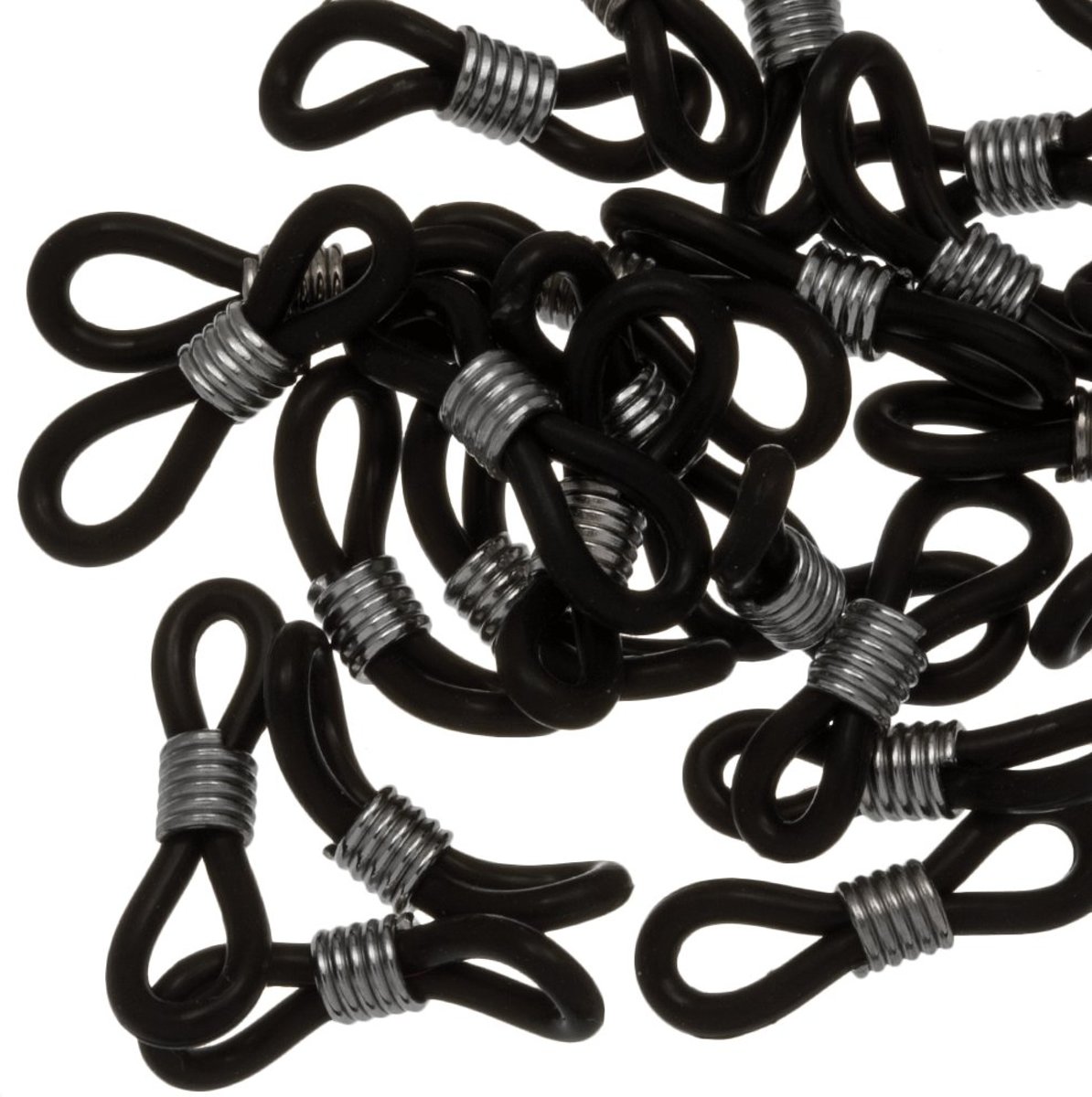 Bril Elastiekjes (25 Stuks) Black