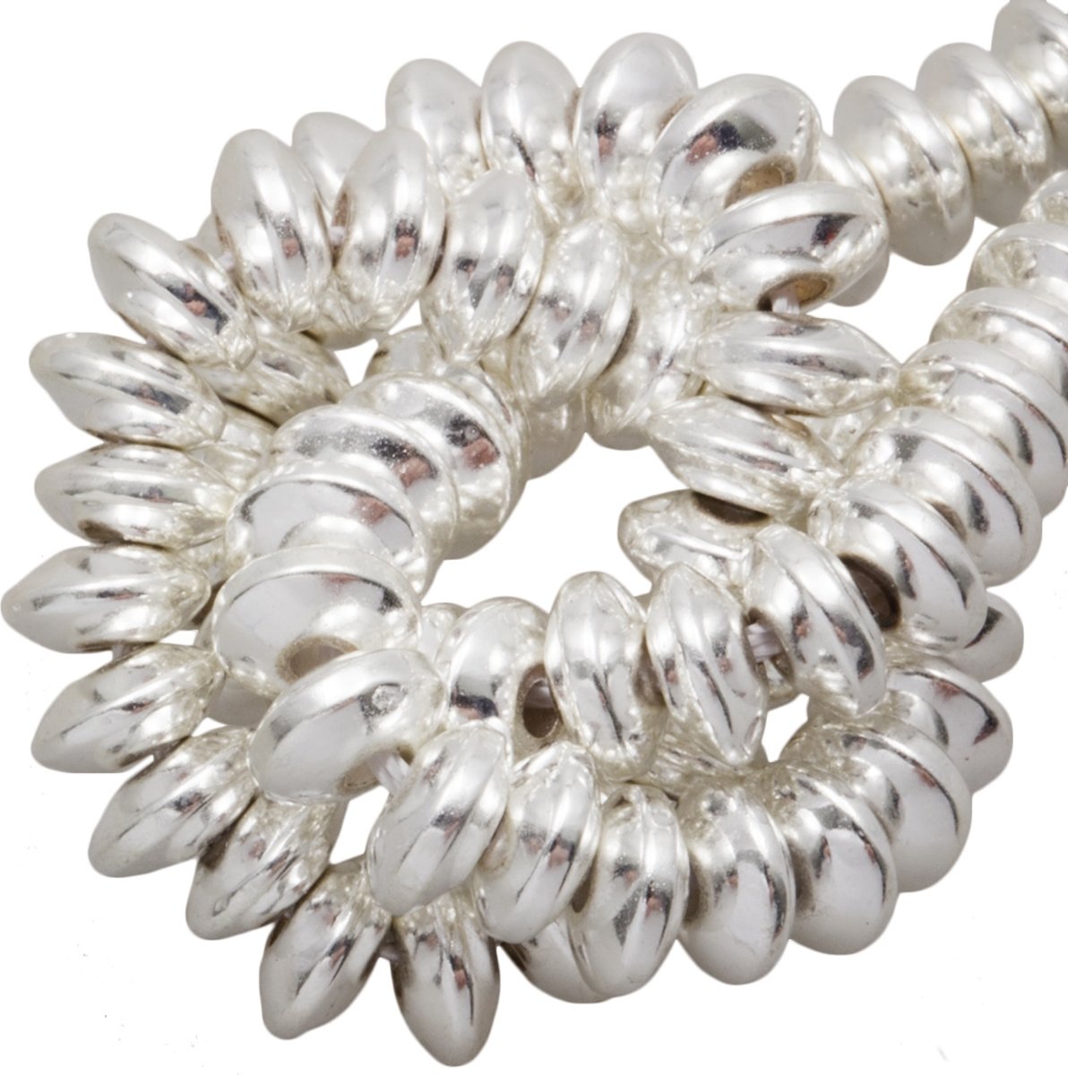 Hematite Kralen Discus (6 x 3 mm) Silver (140 Stuks)