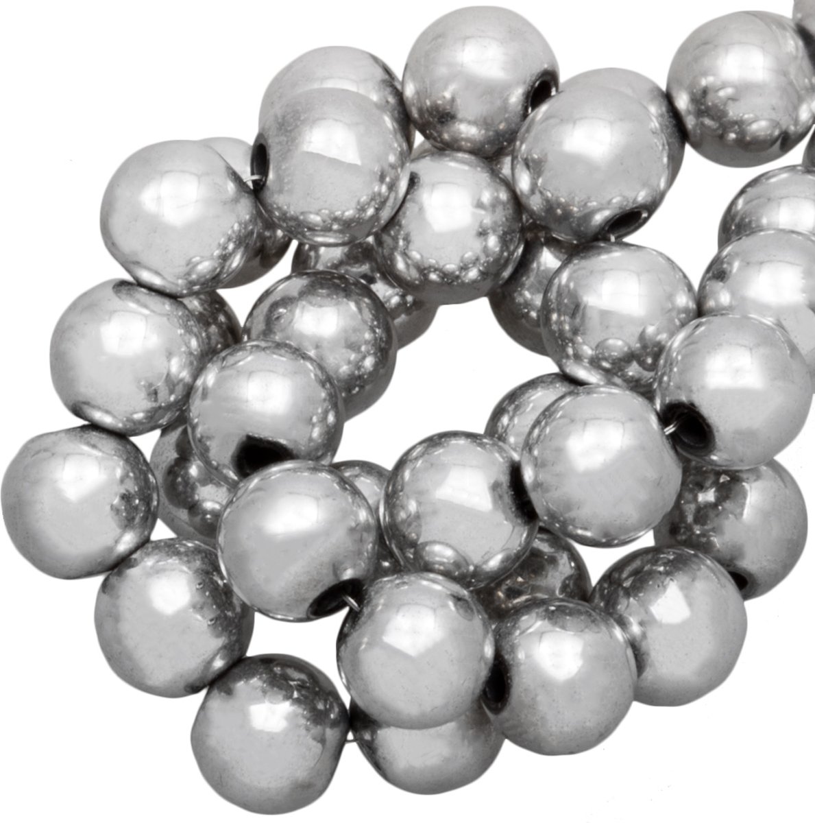 Hematite Kralen Rond (6 mm) Silver (70 Stuks)