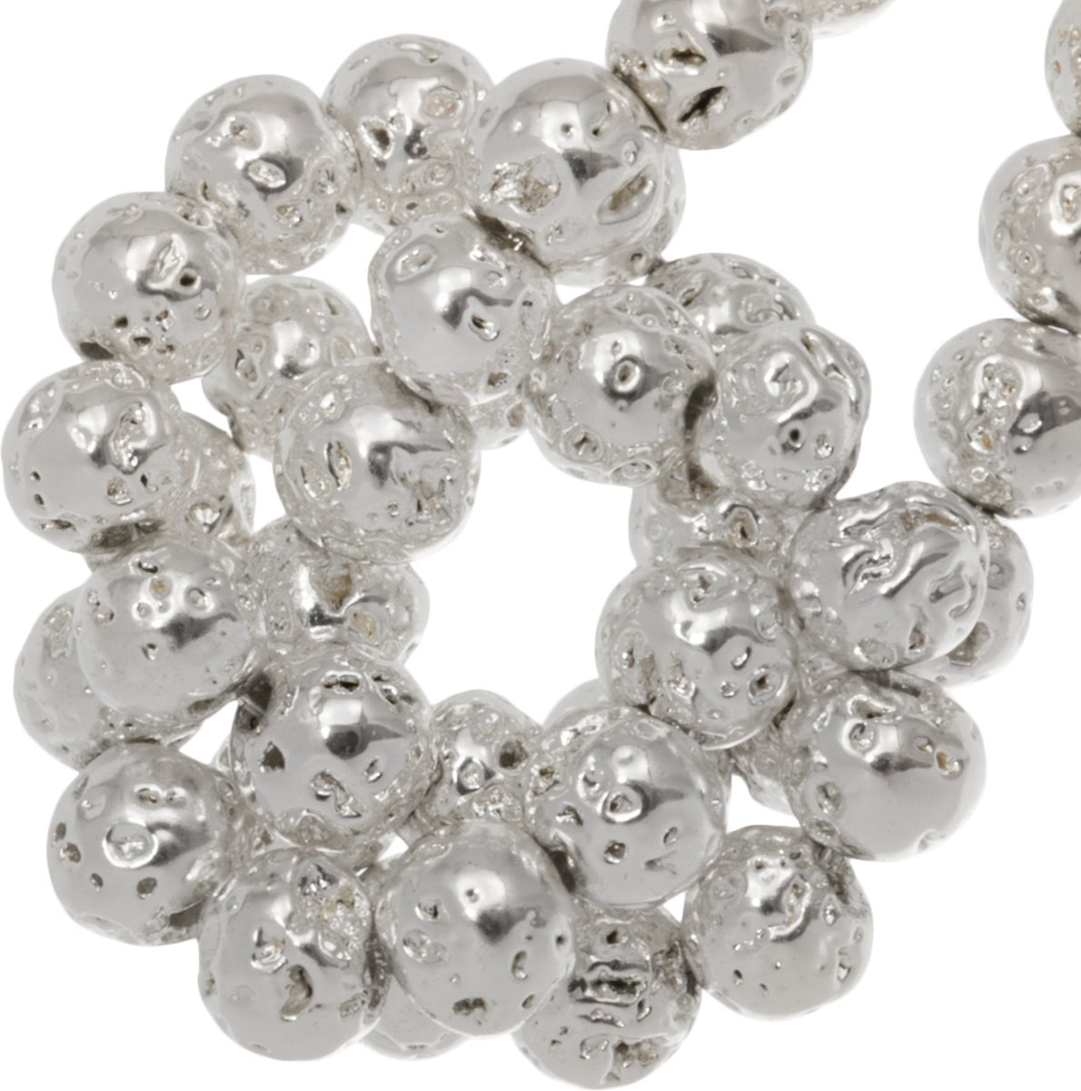 Lava Ronde Electroplated Kralen (4 mm) Zilver (88 Stuks)