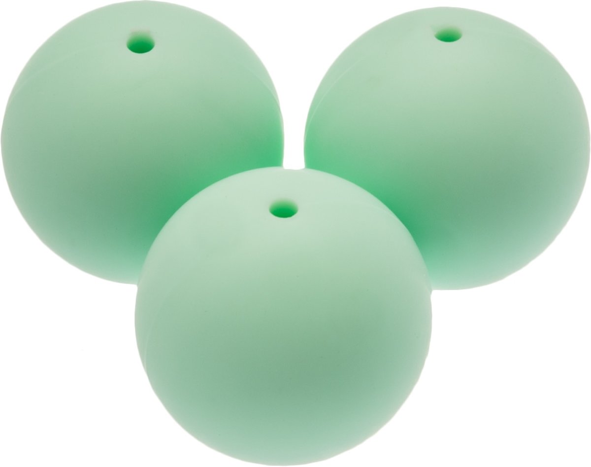 Siliconen Kralen (20 mm) Mint Green (4 Stuks)