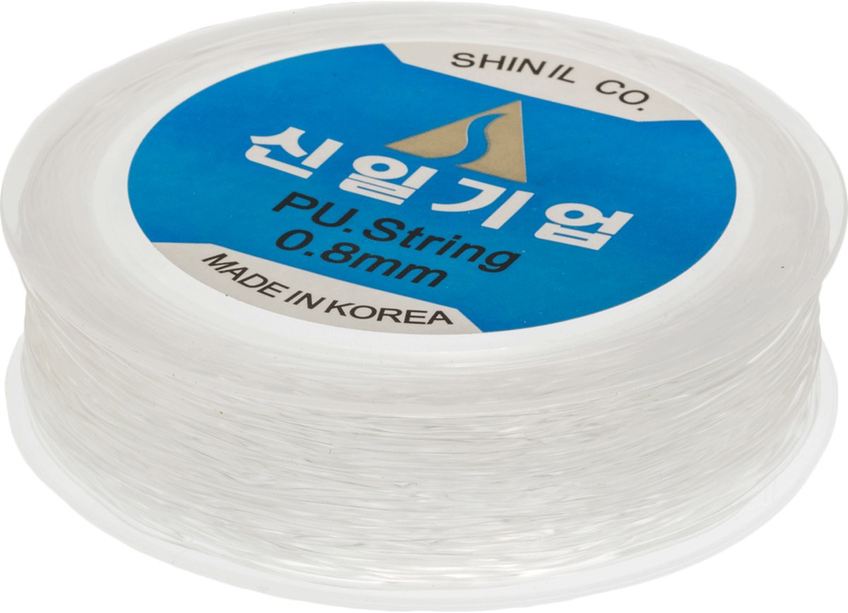 Top Kwaliteit Elastiek (0.8 mm) Transparant (35 Meter)