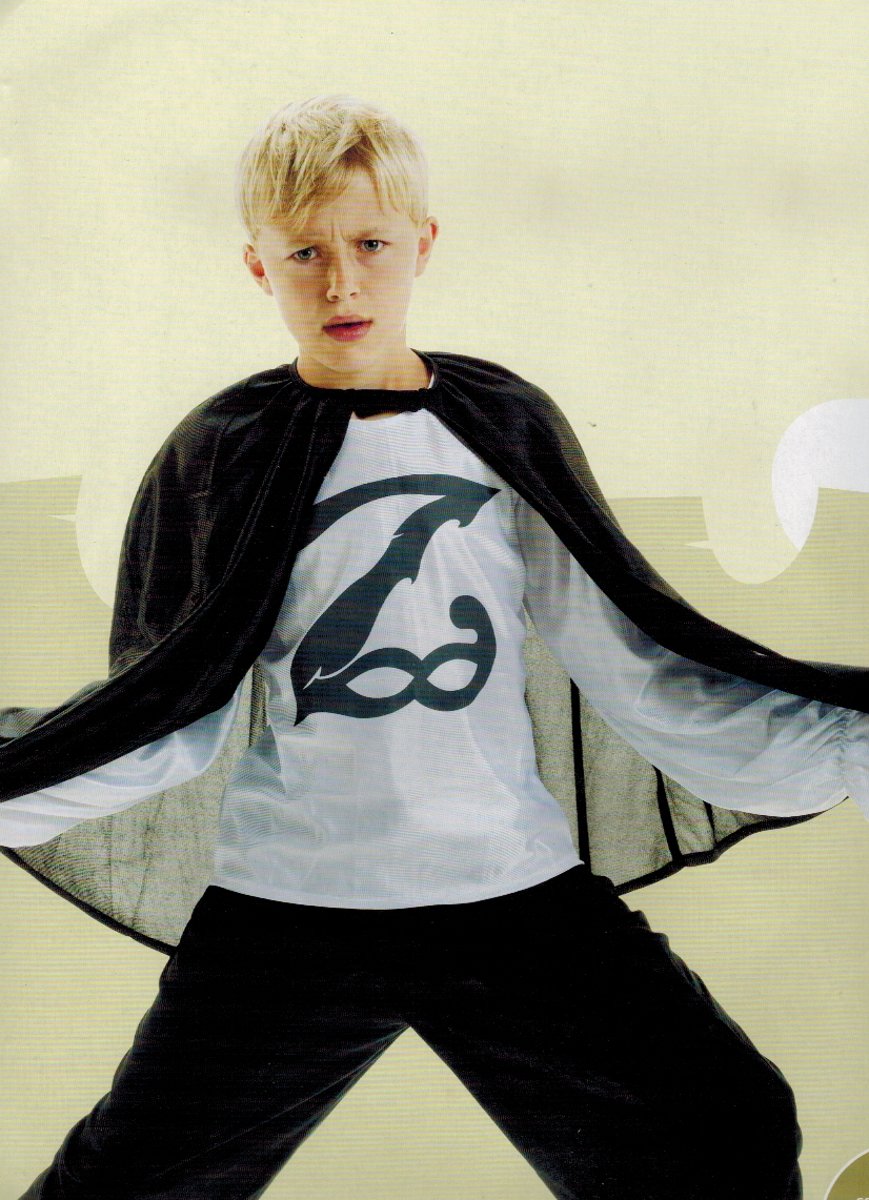 Dreamland - verkleedkleding - Gemaskerde held - 3 delig - maat 110